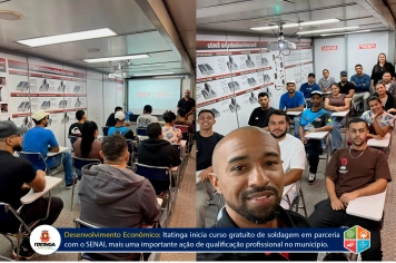 INÍCIO DO CURSO – SOLDAGEM SENAI ITATINGA