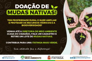 DOAÇÃO DE MUDAS NATIVAS