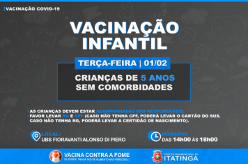 VACINAÇÃO INFANTIL - COVID-19