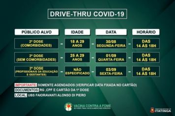 CRONOGRAMA VACINAÇÃO COVID-19   