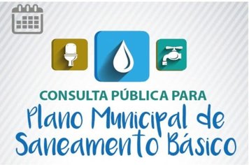 Consulta Pública para Plano Municipal de Saneamento Básico
