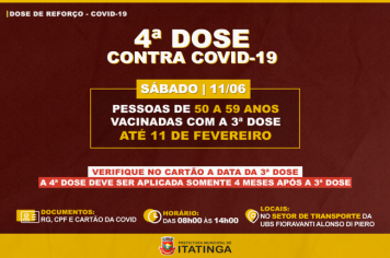 4ª DOSE CONTRA COVID-19