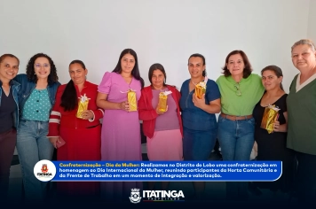 Prefeitura promove confraternização em homenagem ao Dia Internacional da Mulher no Distrito do Lobo