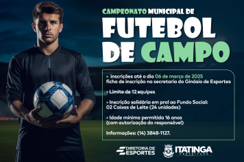 CAMPEONATO MUNICIPAL DE FUTEBOL DE CAMPO 2025