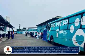 PREFEITURA DE ITATINGA REALIZA 161 CASTRAÇÕES GRATUITAS POR MEIO DO PROGRAMA PRÓ PET SP