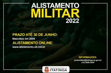 ALISTAMENTO MILITAR 2022
