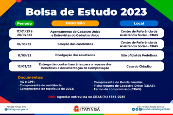 BOLSA DE ESTUDO – 2023