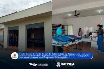Bazar Solidário em Novo Endereço