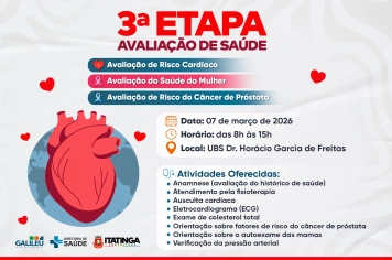 3ª Etapa – Avaliação de Saúde em Itatinga
