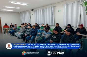 Cerimônia de Entrega de Certificados