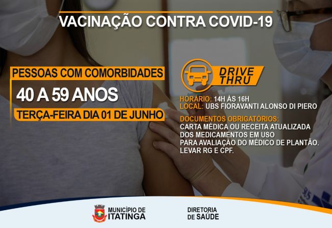VACINAÇÃO PESSOAS COM COMORBIDADES - COVID-19
