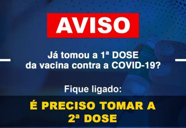 2ª DOSE DA VACINA CONTRA COVID-19