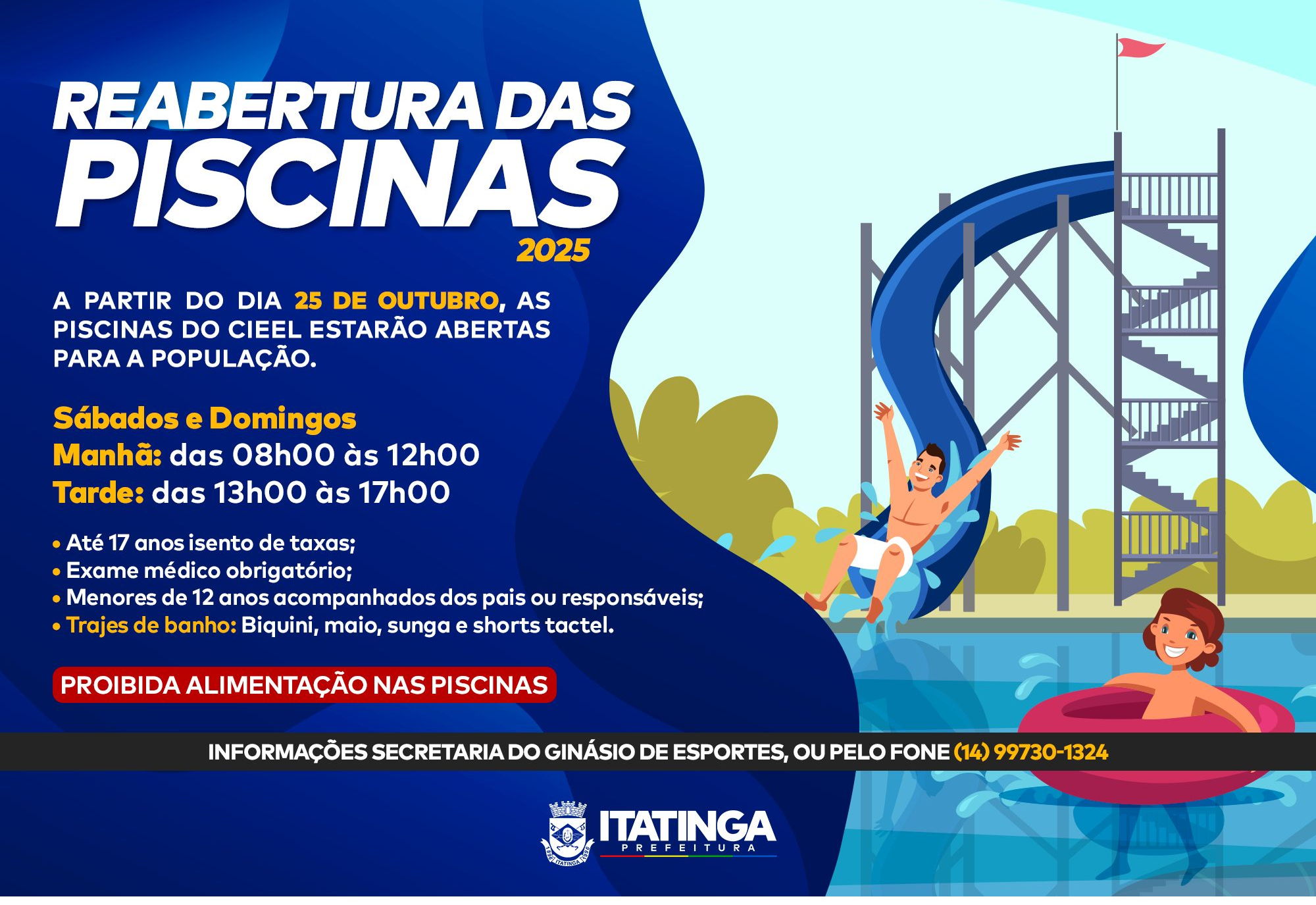 REABERTURA DAS PISCINAS DO CIEEL