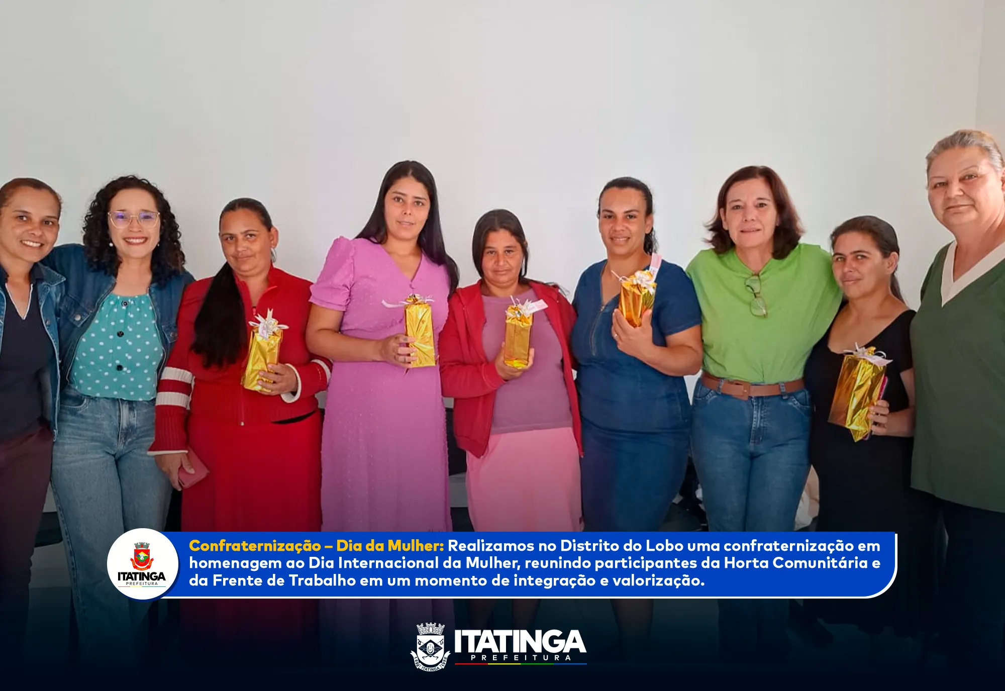 Prefeitura promove confraternização em homenagem ao Dia Internacional da Mulher no Distrito do Lobo