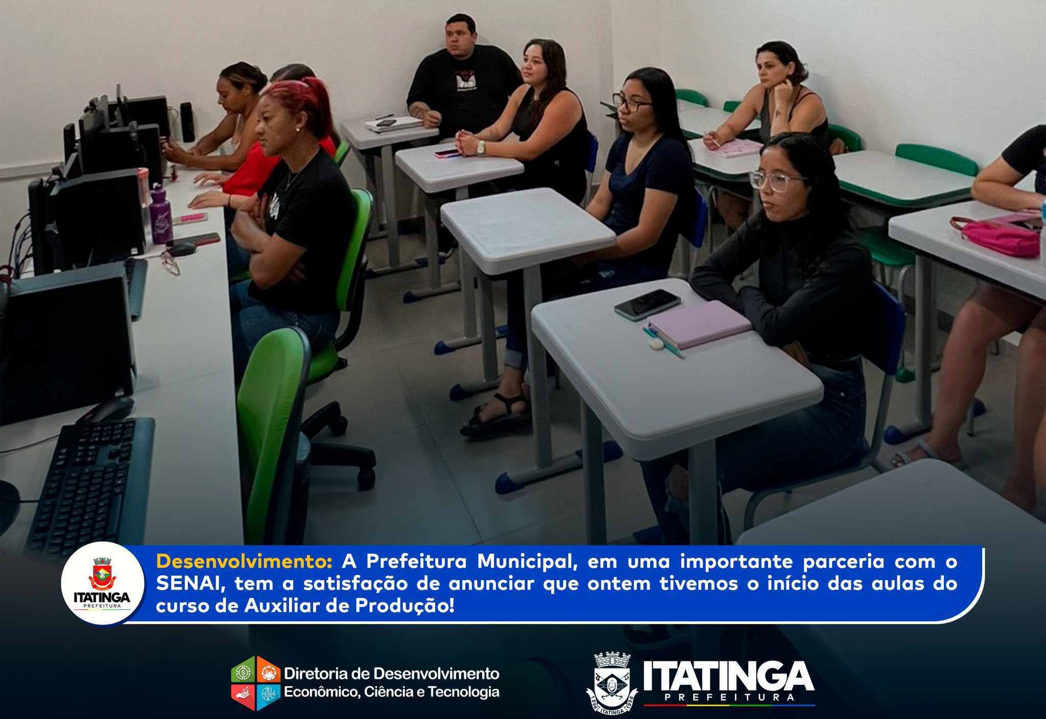 Início do Curso de Auxiliar de Produção